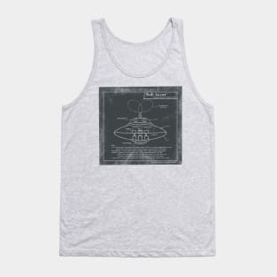 Bob lazar flying saucer sketch Tank Top